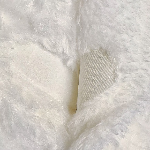 ☁️BLANKETS & BEYOND☁️CHRISTENING CROSS ROSETTE PLUSH BAPTISM SWADDLE BAG NWT - Picture 8 of 8